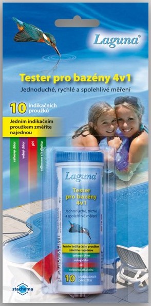 Fotografie Laguna tester 4v1, pH papírky, 10 ks v balení Laguna